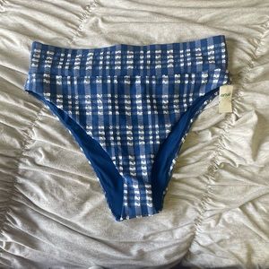 LARGE Aerie high waisted, high leg swimsuit